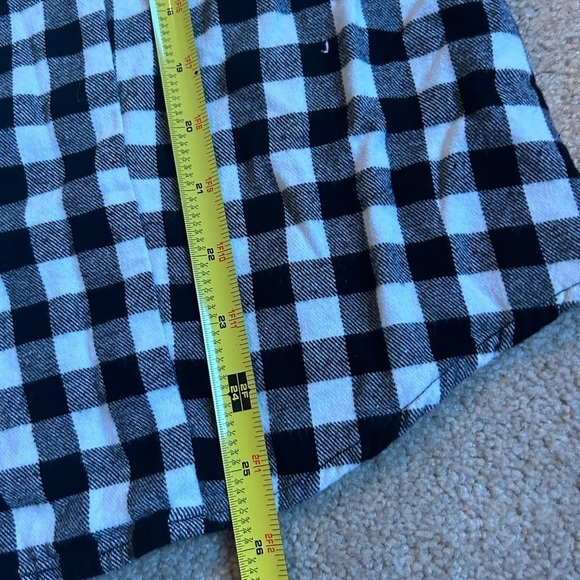 Bit & Bridle Western Style Women’s Flannel M Black White Gingham Plaid Checked - Picture 6 of 7